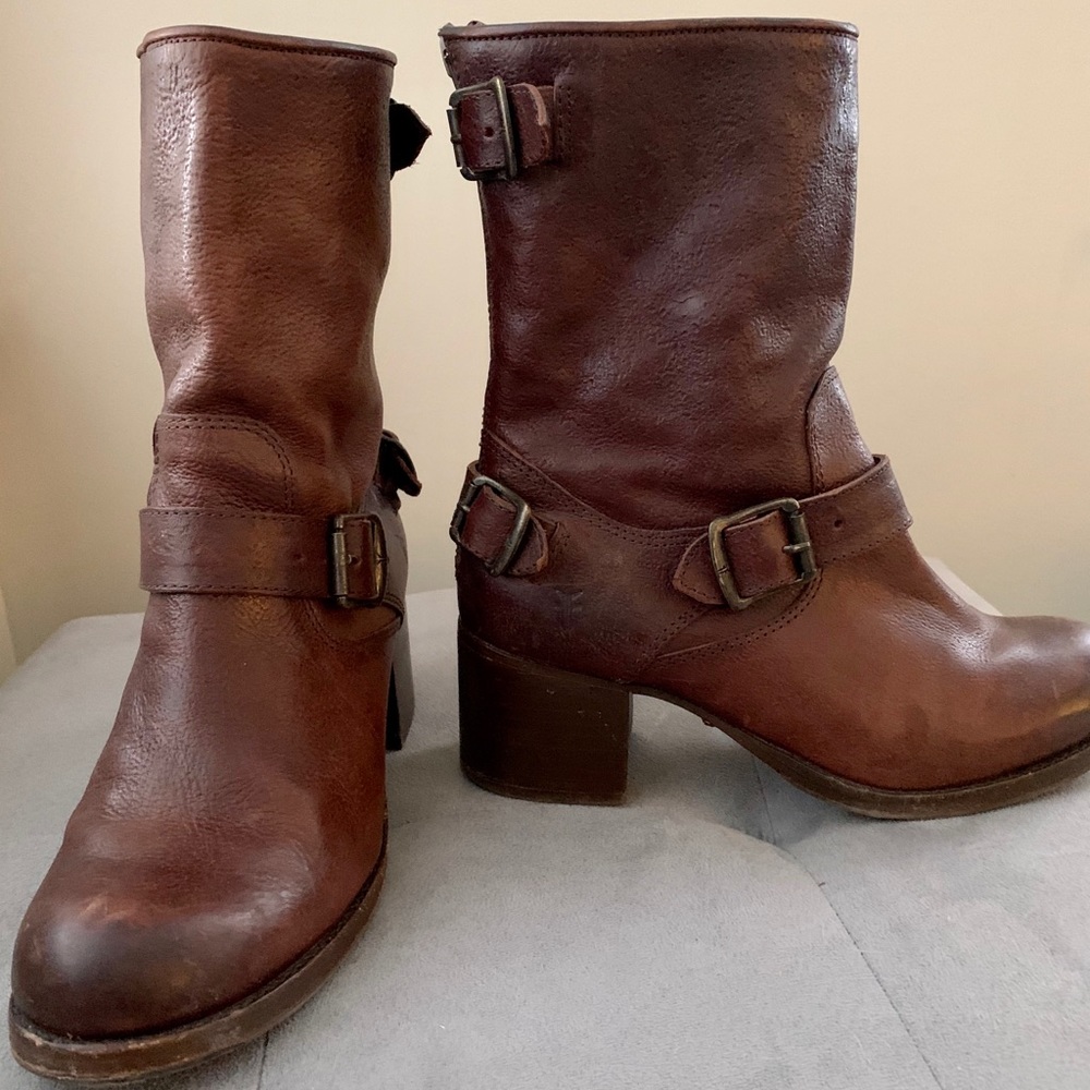 Frye Brown Leather Boots/Booties